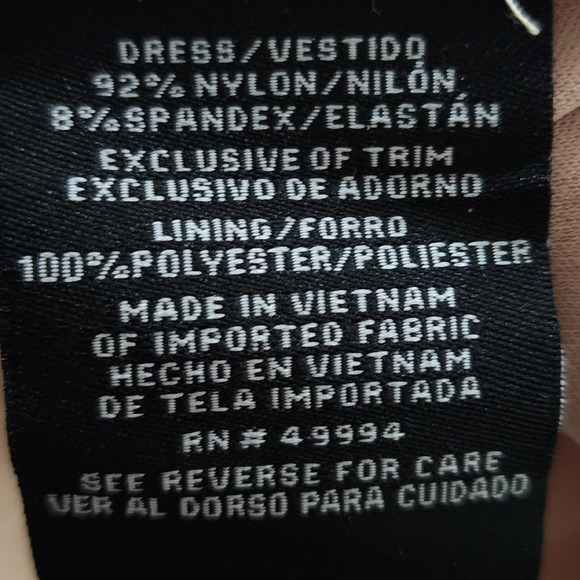 R&M Richards Black and Nude Lace Tied Waist V-Neck Maxi Dress Plus Size 18W New! - Picture 11 of 11